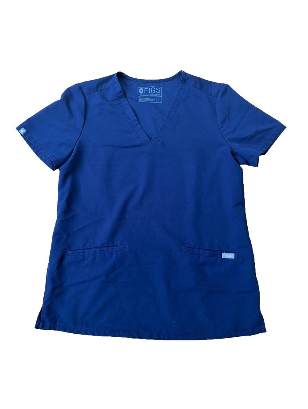 FIGS Navy Blue Medical Scrub Top Women's Size Small